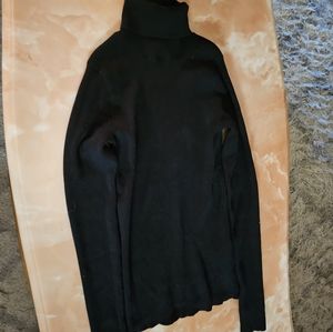 Black turtle neck sweater